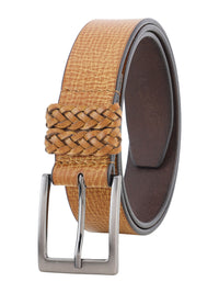 Tan Genuine Leather Men's Belt