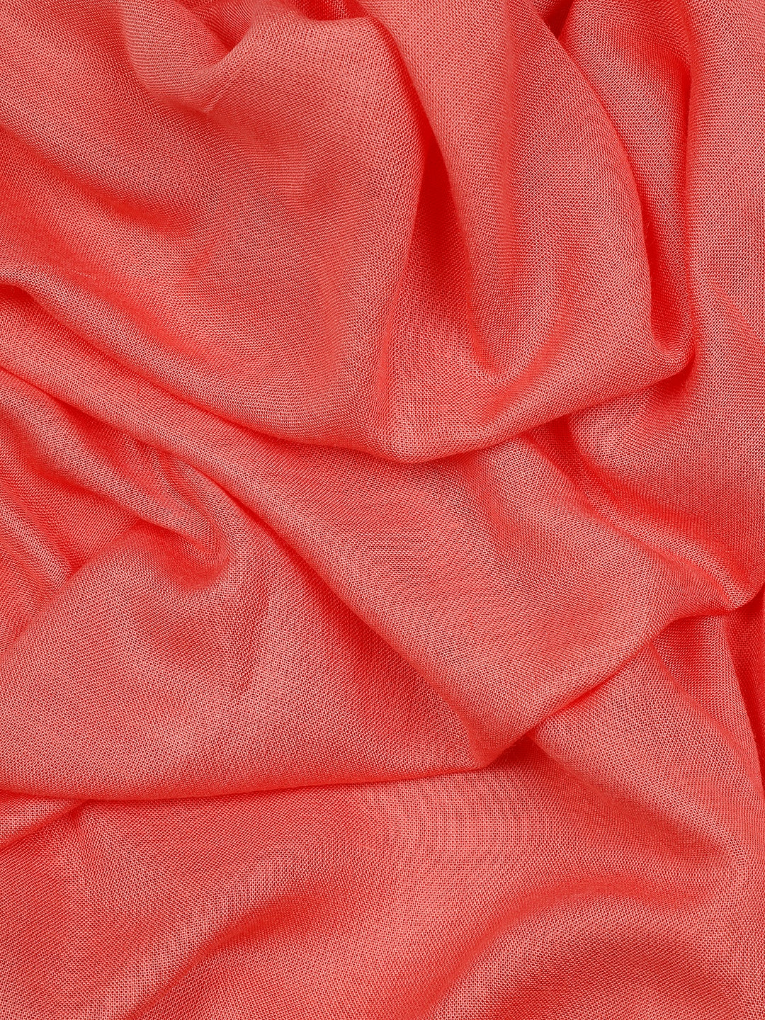 Viscose Solid Pink Stole For Men