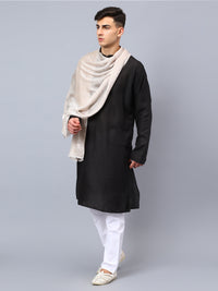 Mens beige viscose stole