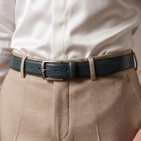 Men’s Profile Olive Genuine Leather Belt