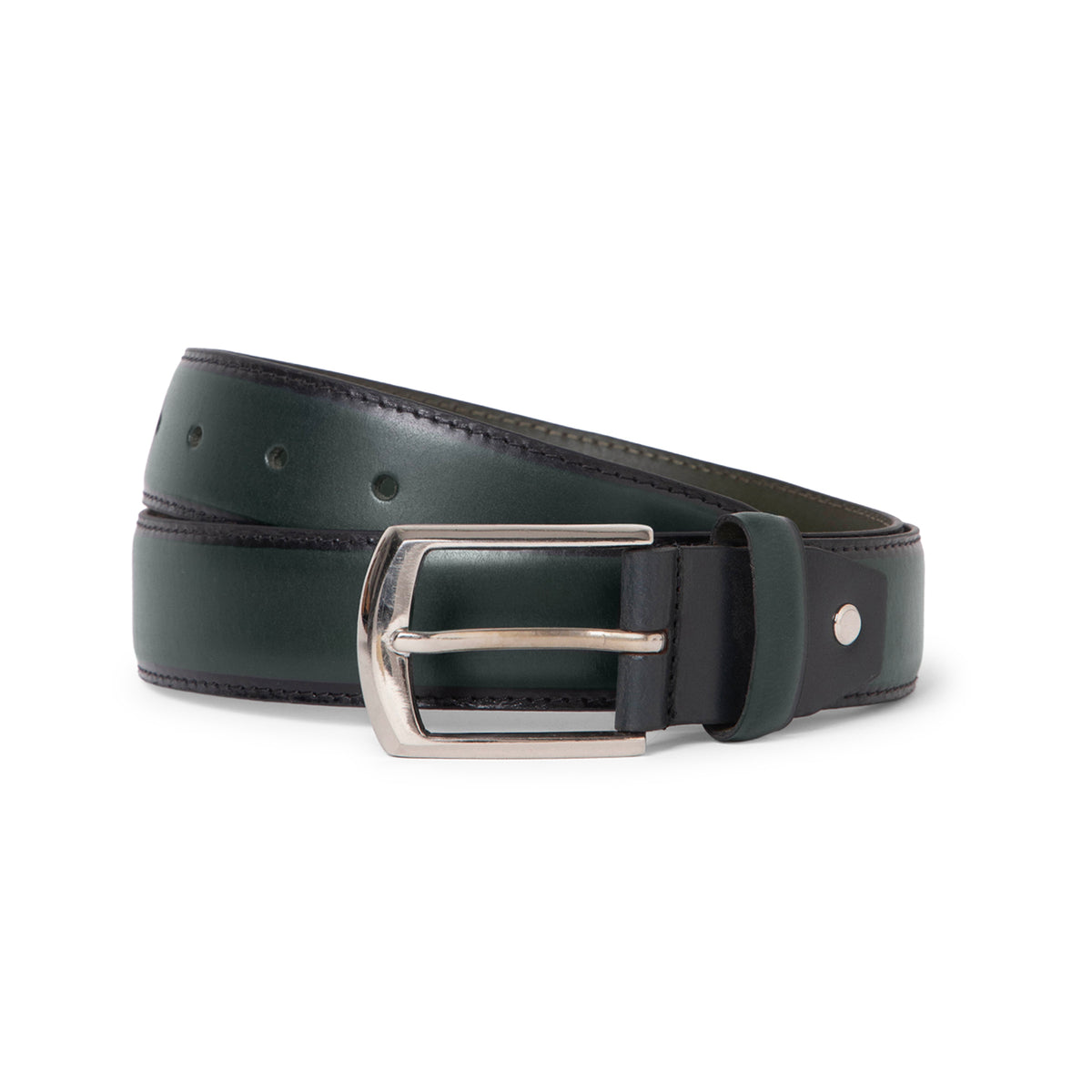 Men’s Profile Olive Genuine Leather Belt