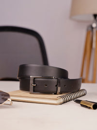 Men's Genuine Leather Black & Brown Reversible Belt