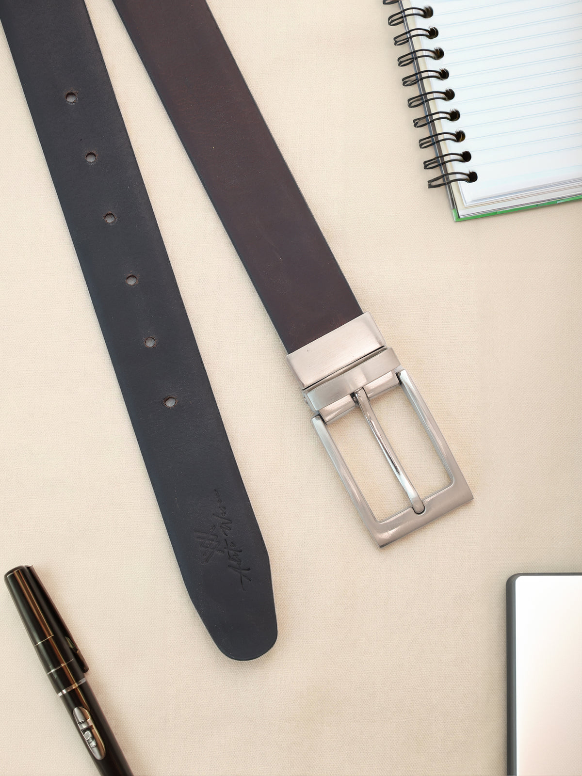Men’s Reversible Black & Brown Genuine Leather Belt