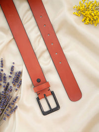 Tan Genuine Leather Casual Belt for Men