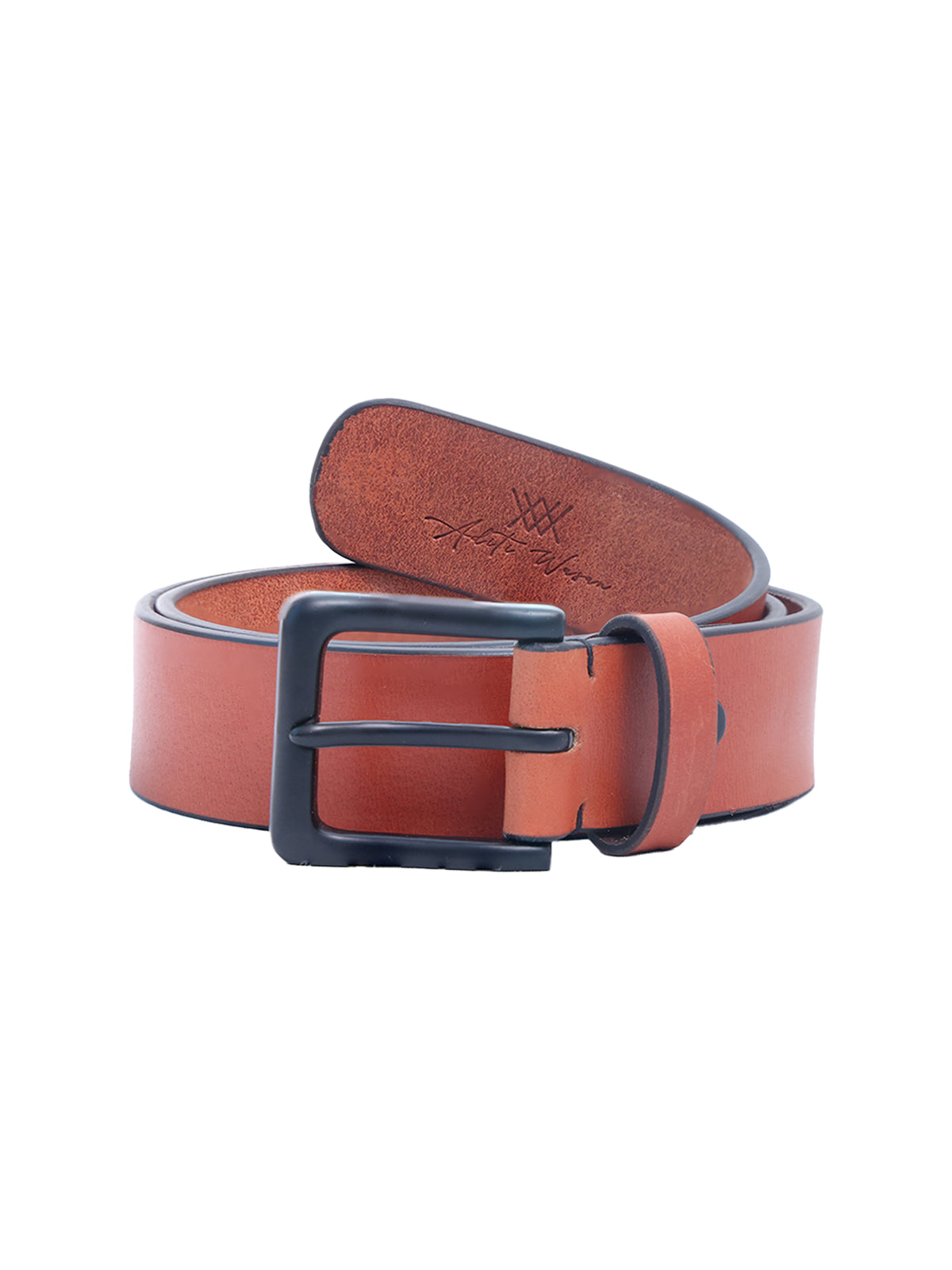 Tan Genuine Leather Casual Belt for Men
