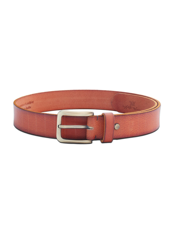 Tan Genuine Leather Casual Belt for Men