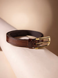Reddish Brown Women's Genuine Leather Belt