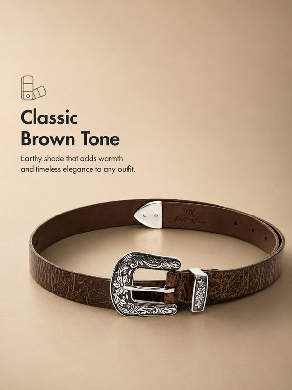 Western Women's Genuine Leather Belt