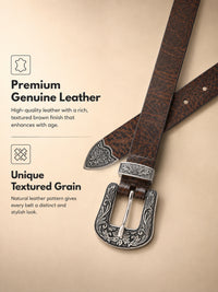 Western Women's Genuine Leather Belt