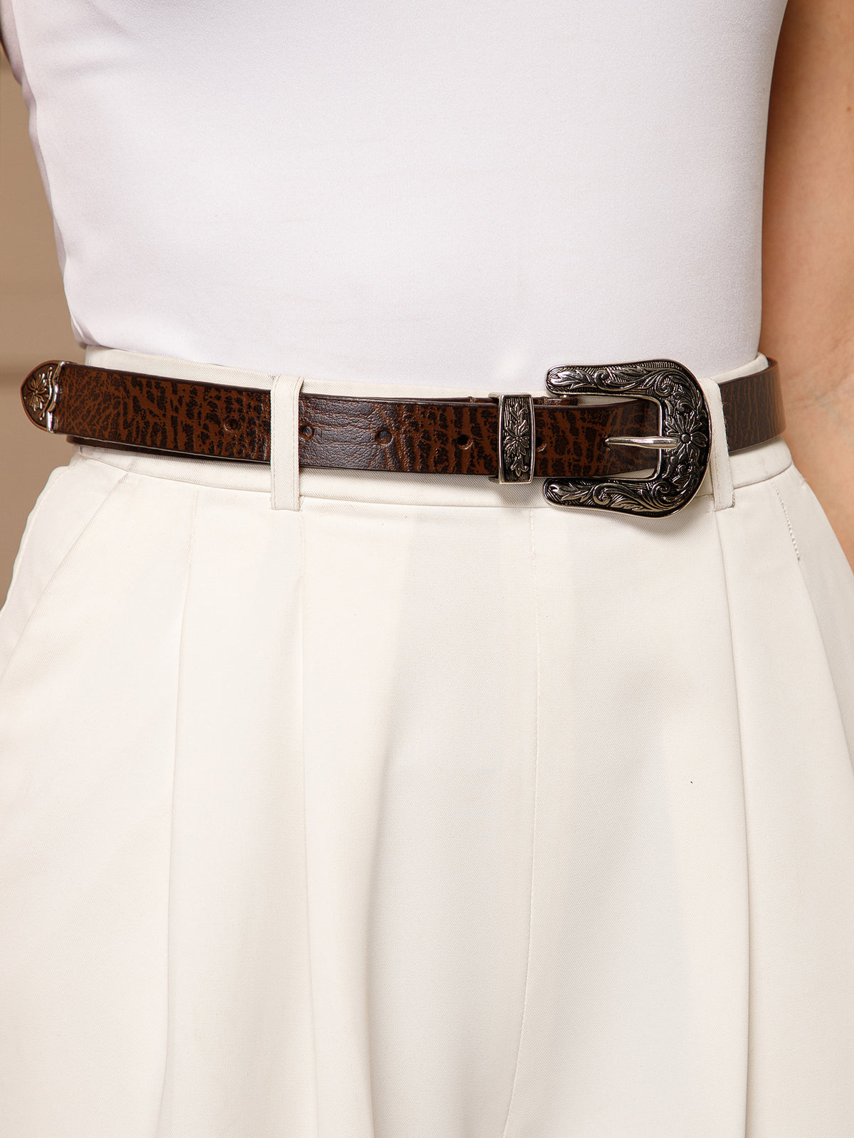 Western Women's Genuine Leather Belt