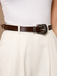 Western Women's Genuine Leather Belt
