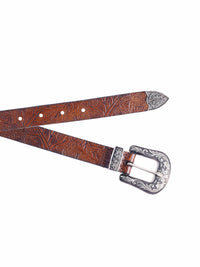 Aditi Wasan Tan Cowboy Genuine Leather Women's Belt