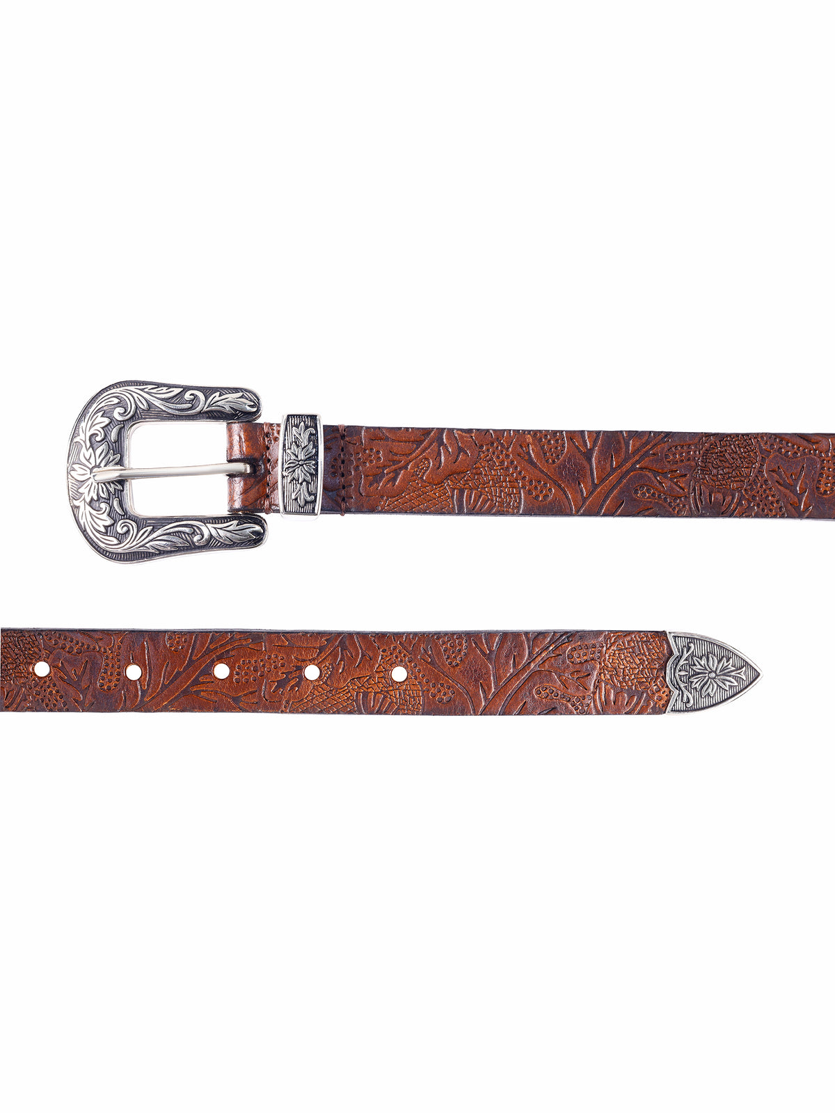 Aditi Wasan Tan Cowboy Genuine Leather Women's Belt