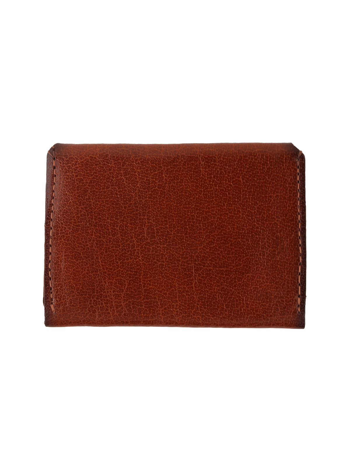 Two tone brown patina finish cardholder
