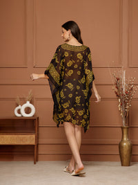 Women's Chiffon Round Neck Kaftan Dresss