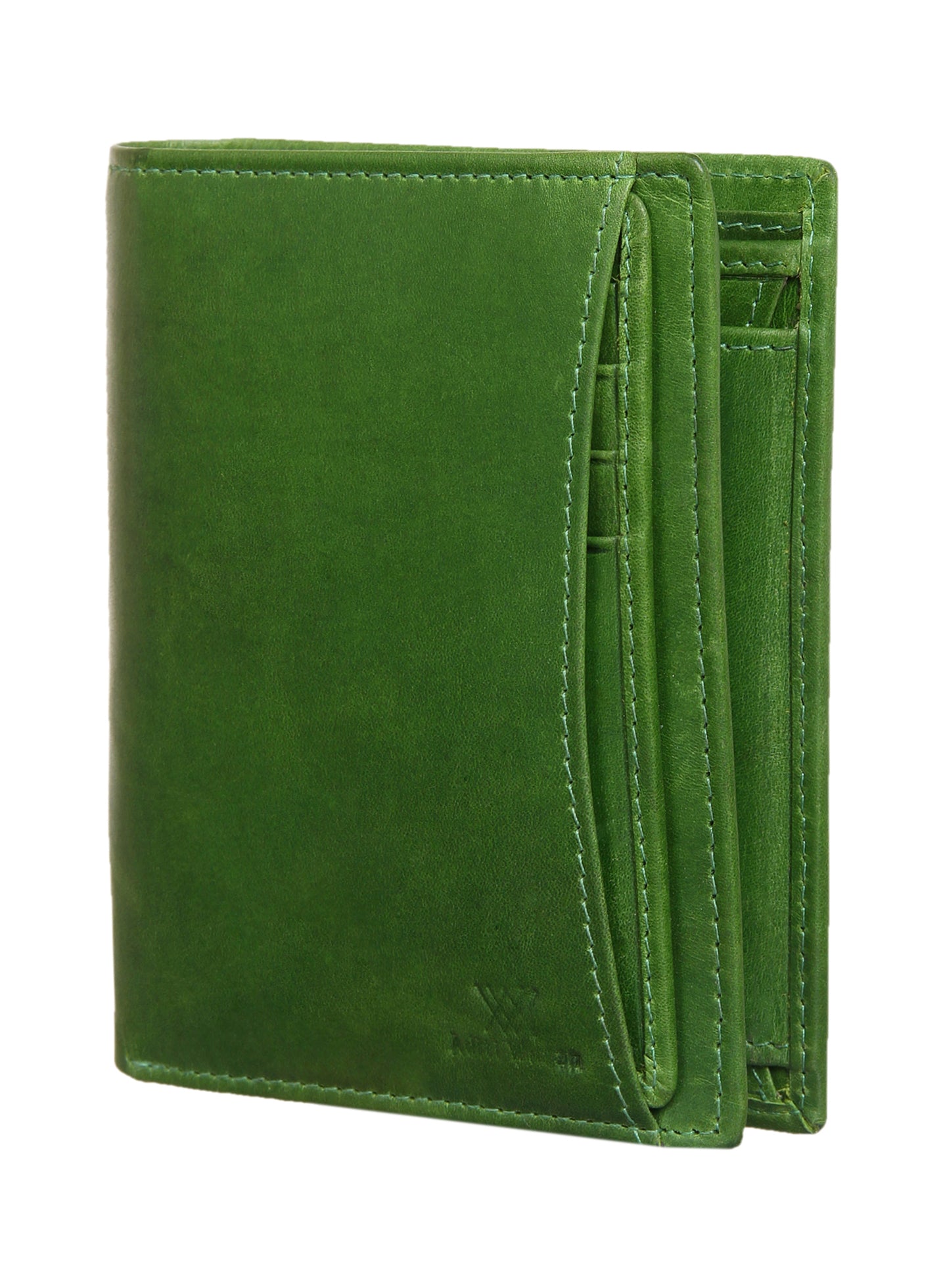 Genuine Leather Green Multifunctional Wallet