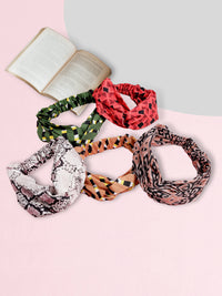 Girls Set of 5 Multi-Colored Hairbands