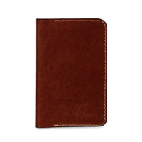 genuine leather two tone brown cardholder
