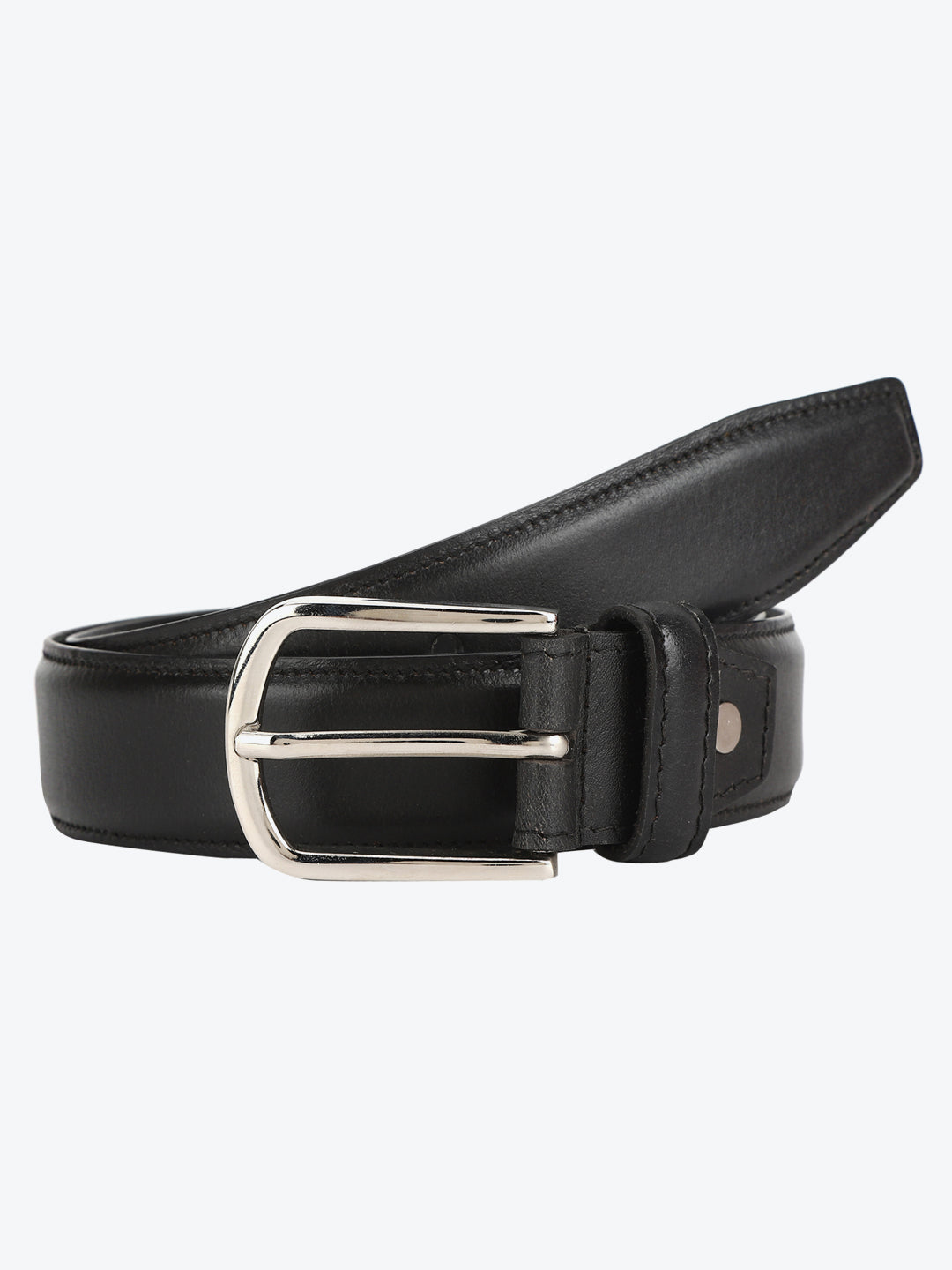 Black profile men's belt Aditi Wasan
