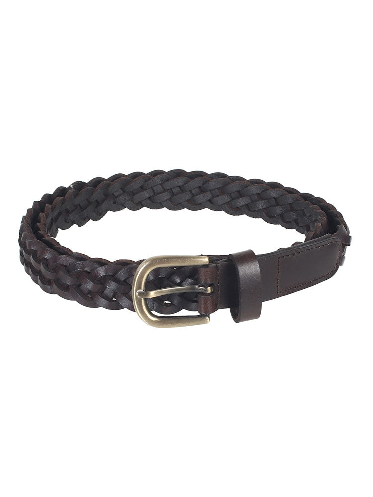 two tone brown braided belt aw brbdlb239 black