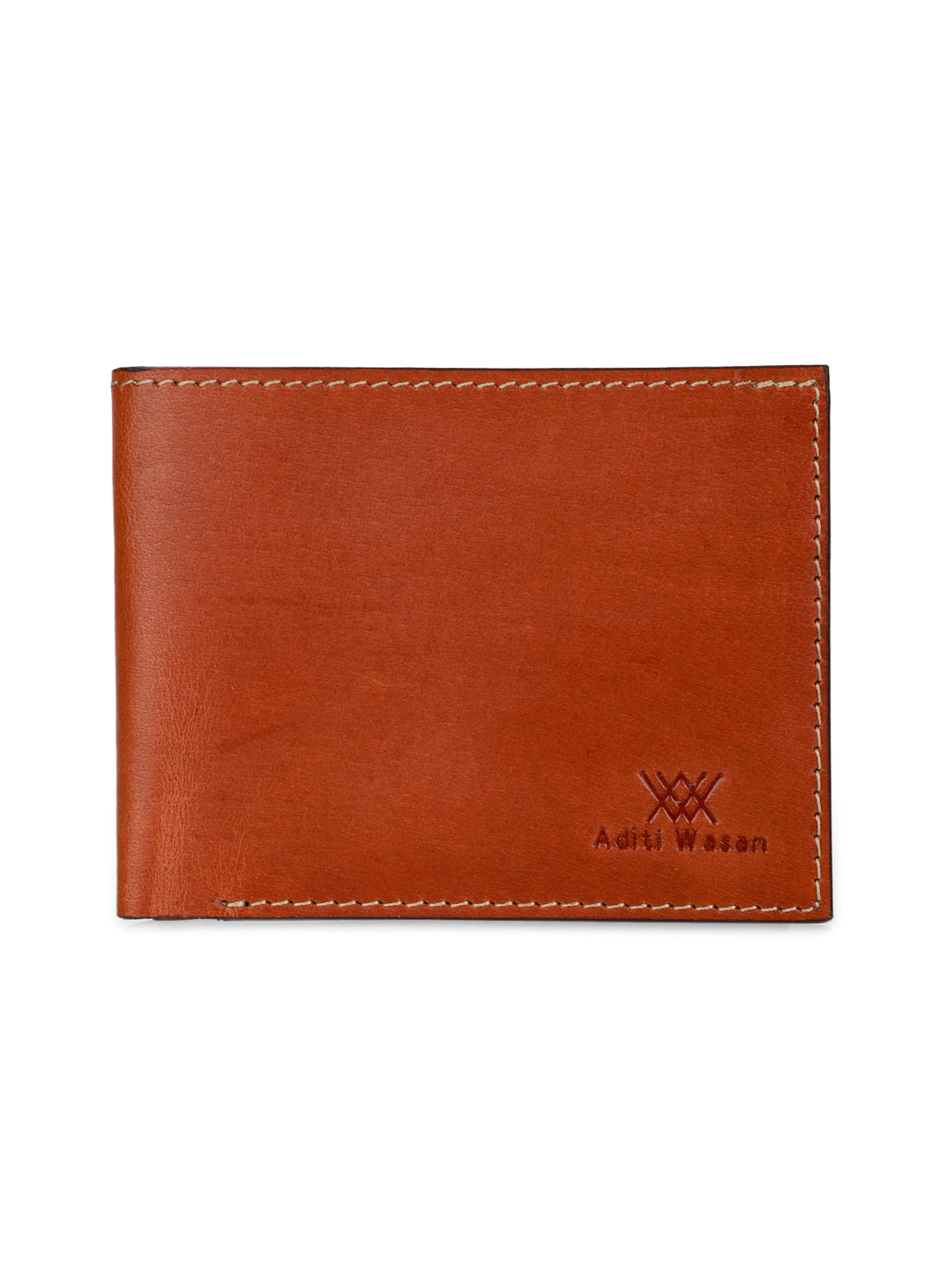 Two tone brown bi-fold wallet - Aditi Wasan