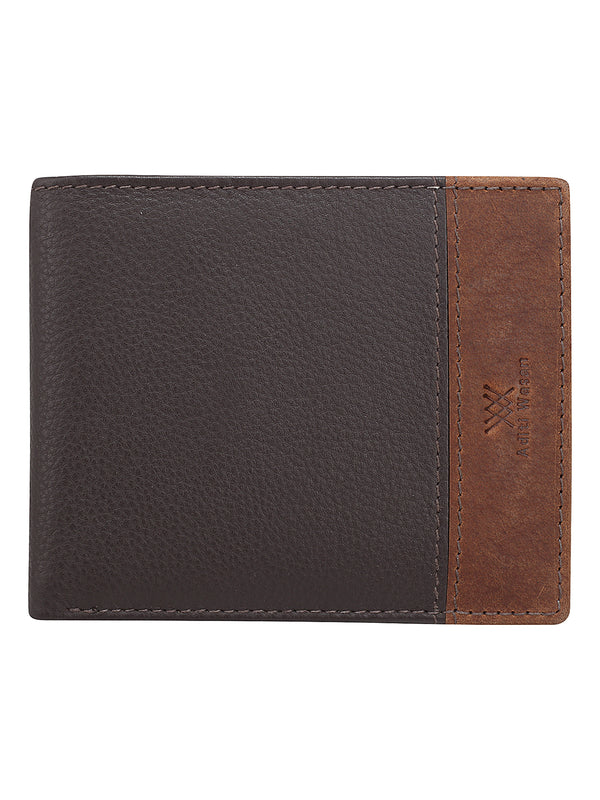 genuine leather brown tan men wallet