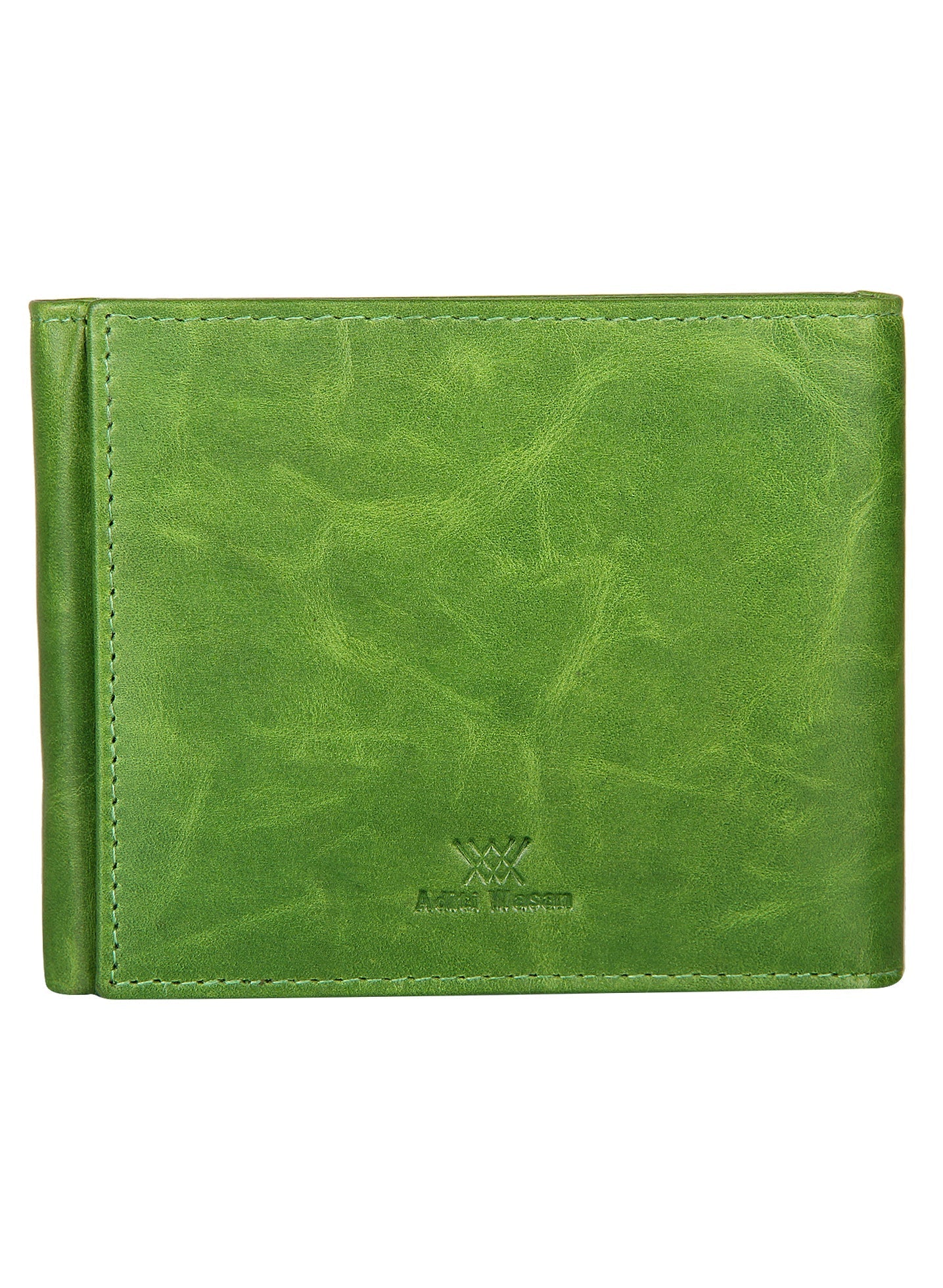 Washed Green Tri-Fold Wallet - Aditi Wasan
