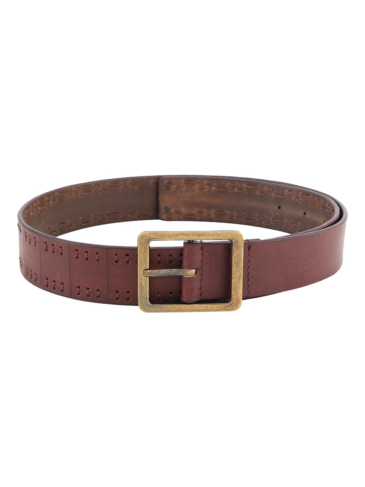 Casual Genuine Leather Men's Brown Belt