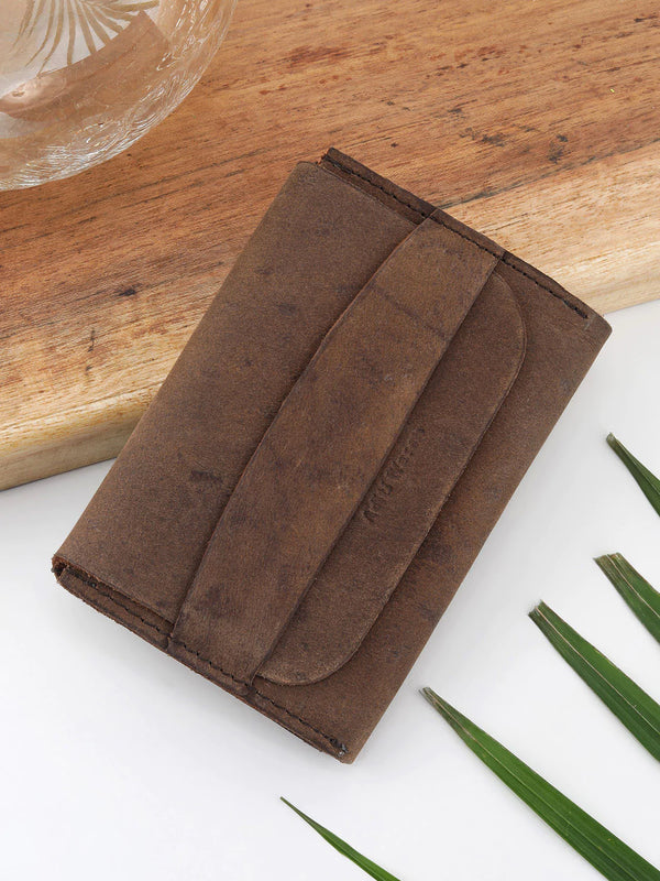 vintage brown cardholder