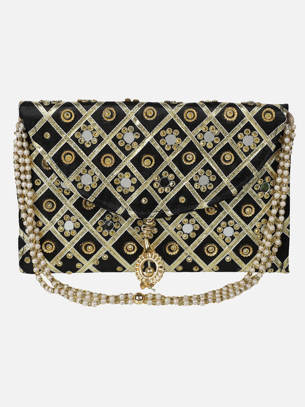 Black sling envelope sling bag Aditi Wasan
