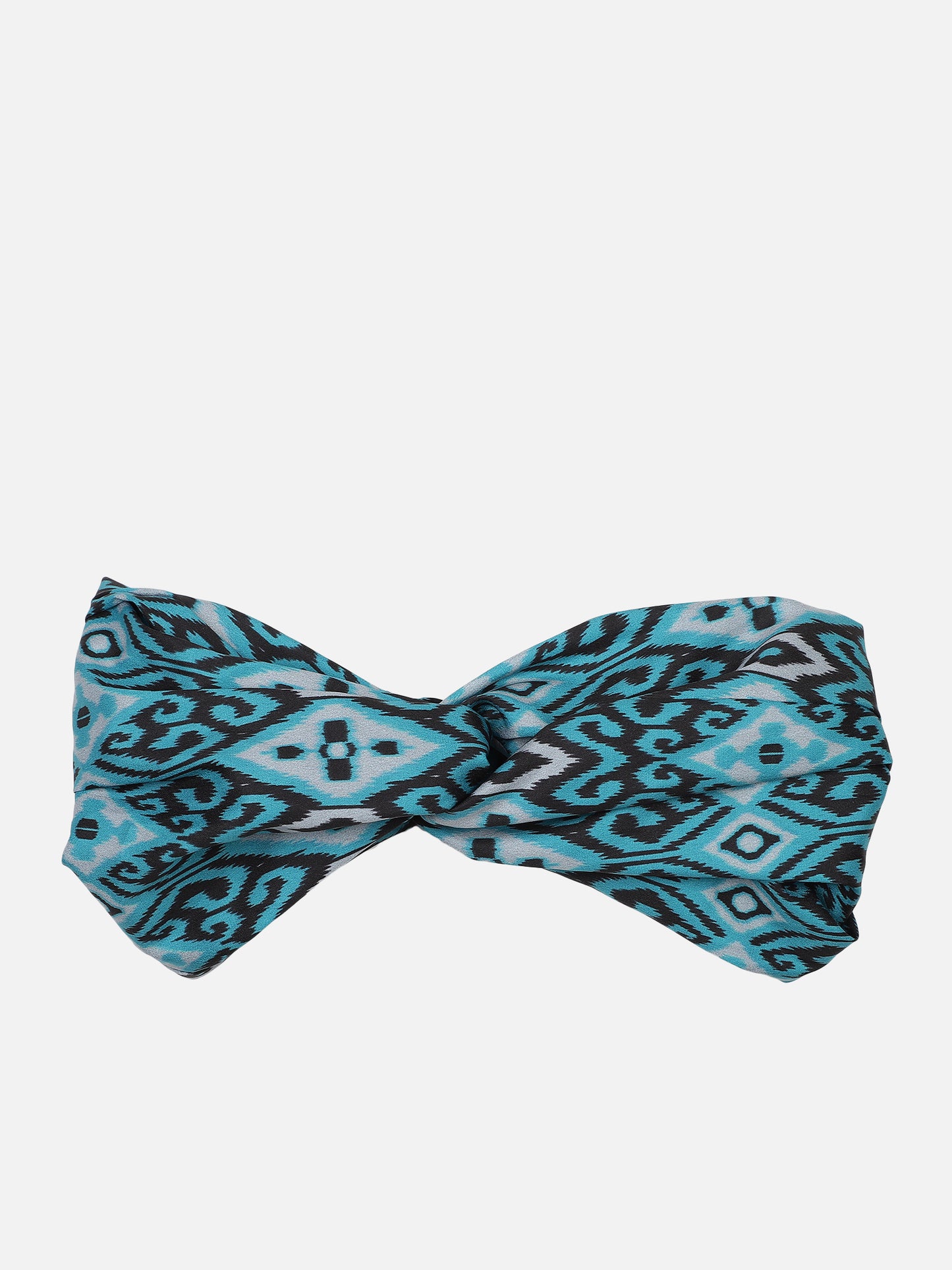 Blue Printed Headband Aditi Wasan