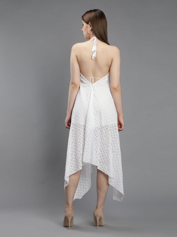 White Lace Long Beachwear Dress Aditi Wasan