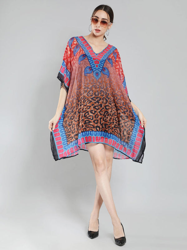 Aditi Wasan printed polyester kaftan for women
