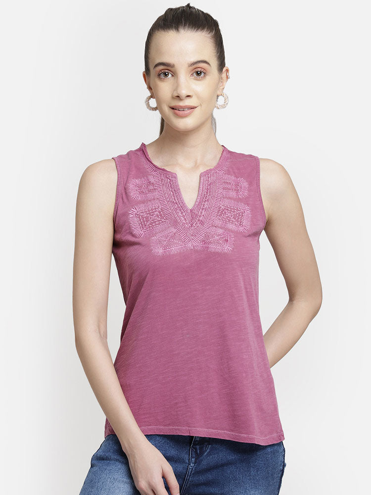 purple-embroidered-viscose-knit-casual-top