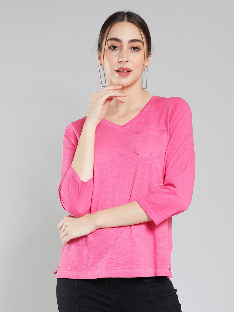 Aditi Wasan washed pink cotton t-shirt