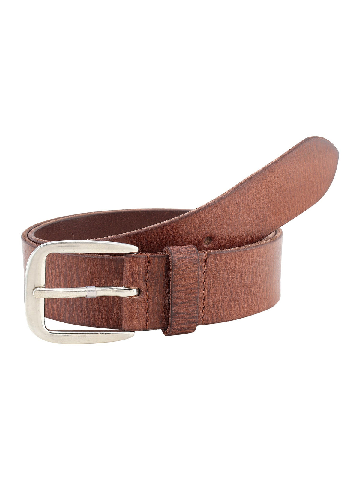 Genuine Leather Men's Casual Brown Belt