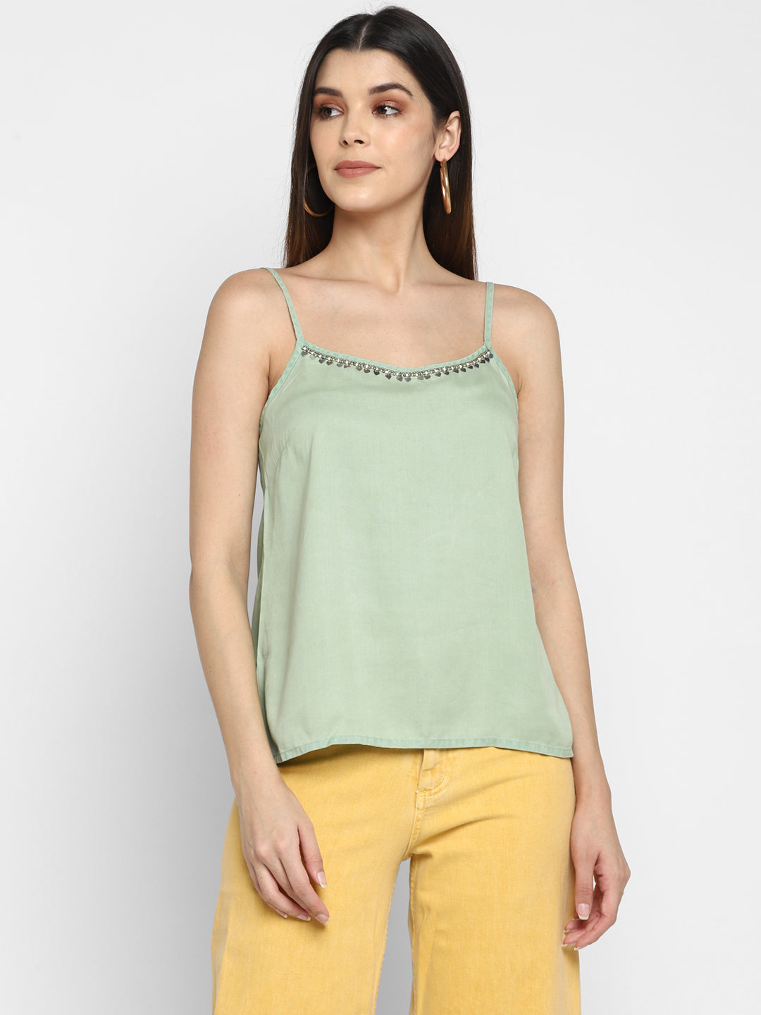 Tie Back Spaghetti Strap Camisole - Aditi Wasan